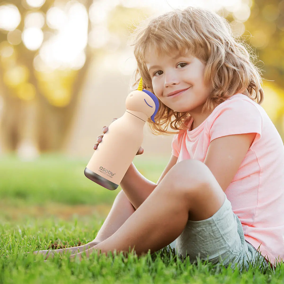 Asobu – Kinder Trinkflasche aus Edelstahl “Bestie Unicorn”, 460 ml