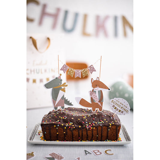 Ava & Yves - Kuchendeko - Cake Topper "Schulkind"