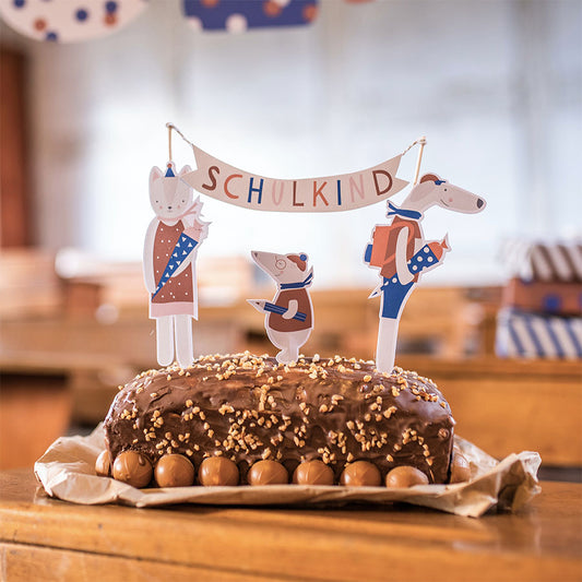 Ava & Yves - Kuchendeko - Cake Topper "Schulkind"