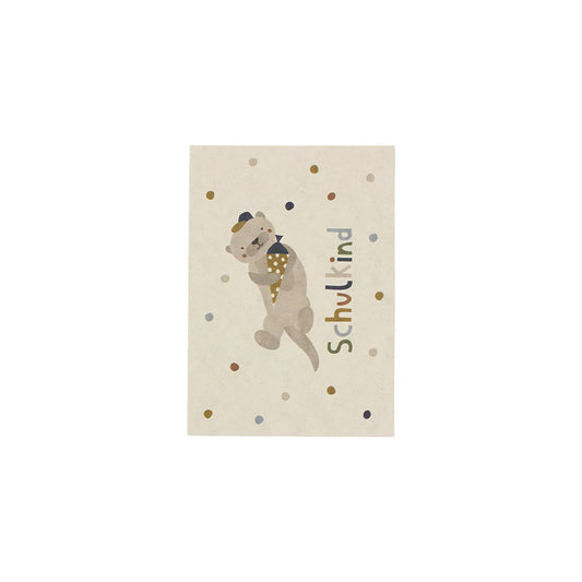 Ava & Yves - Postkarte "Schulkind", Otter