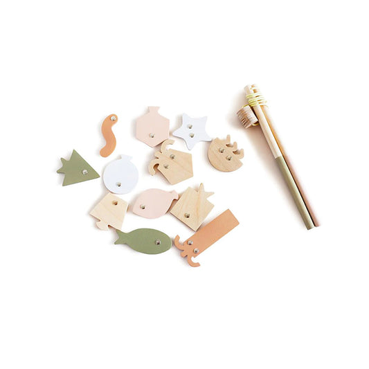 Babai Toys - Angelspiel Geometric Fishes Color