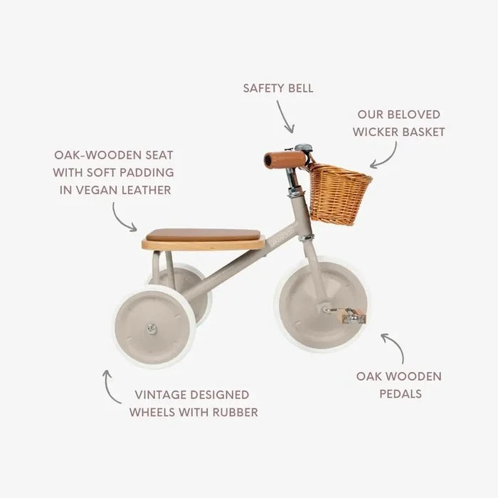 Banwood - Kinder Dreirad Trike Beige