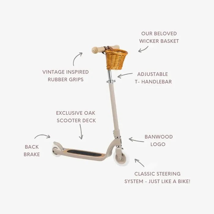 Banwood - Kinder Roller Maxi Scooter Beige