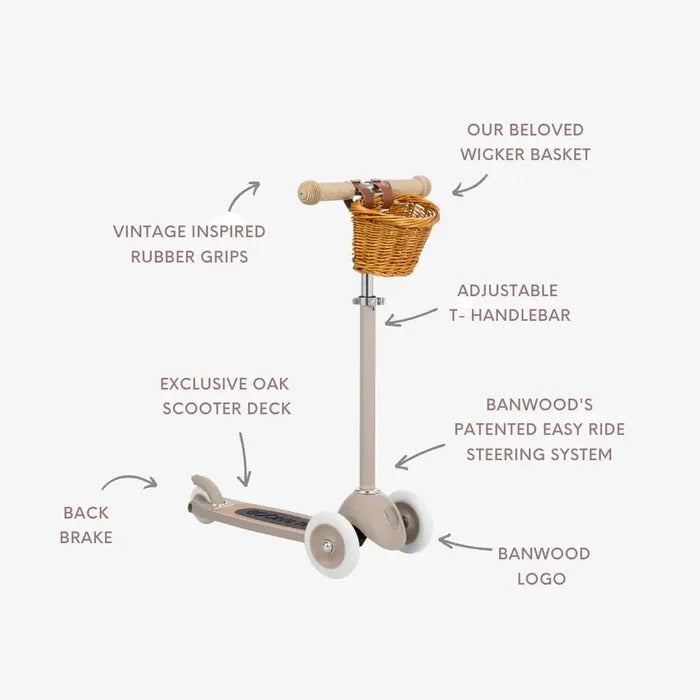 Banwood - Kinder Roller Scooter Beige