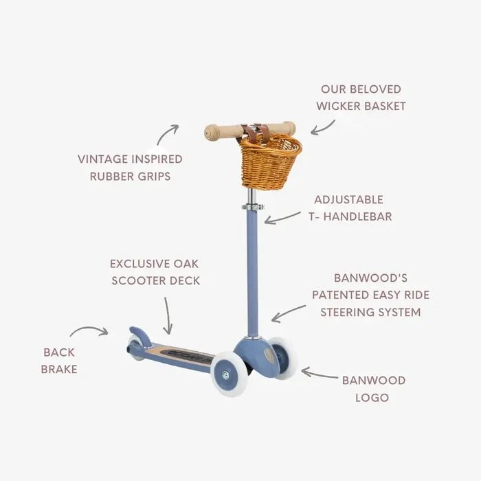 Banwood - Kinder Roller Scooter Blue