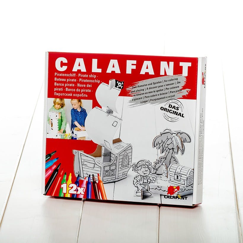 Calafant - Piratenschiff zum Anmalen & Spielen
