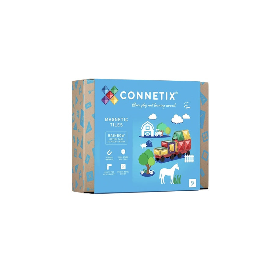 MAGNETBAUSTEINE RAINBOW MOTION PACK - 24 TEILE