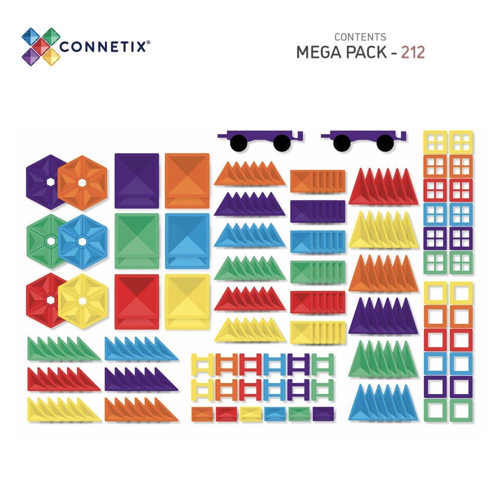 Connetix - Magnetbausteine "Rainbow Mega Pack" - 212 Teile