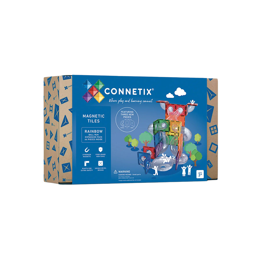MAGNETBAUSTEINE RAINBOW BALL RUN EXPANSION PACK - 66 TEILE