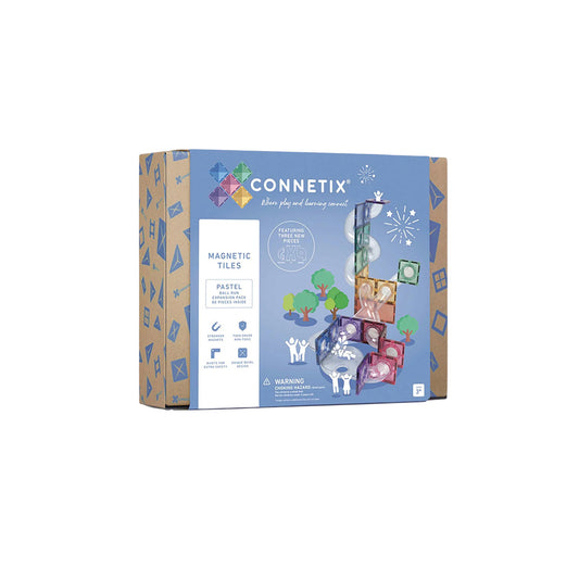 MAGNETBAUSTEINE PASTEL BALL RUN EXPANSION PACK - 80 TEILE