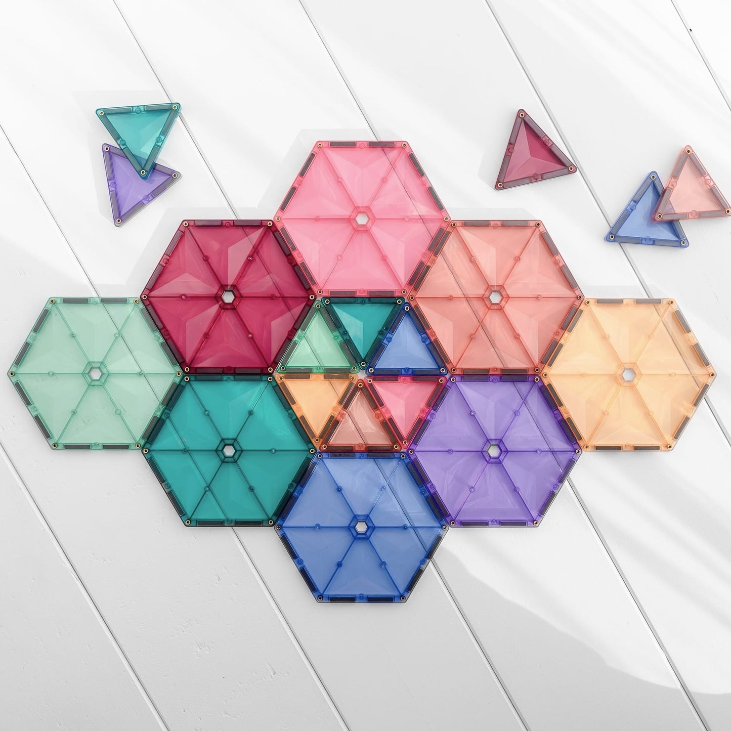 Connetix - Magnetbausteine "Pastel Geometry Pack", 40 Teile