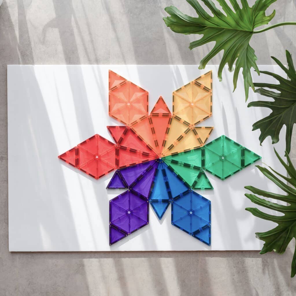 Connetix - Magnetbausteine "Rainbow Geometry Pack", 30 Teile