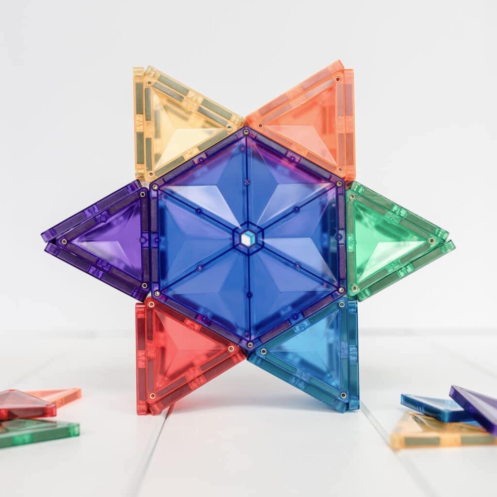 Connetix - Magnetbausteine "Rainbow Geometry Pack", 30 Teile