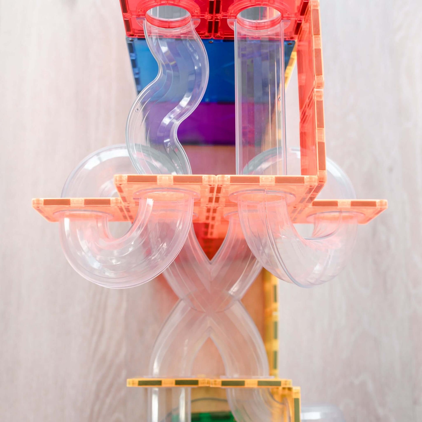 Connetix - Magnetbausteine "Rainbow Ball Run Expansion Pack", 66 Teile