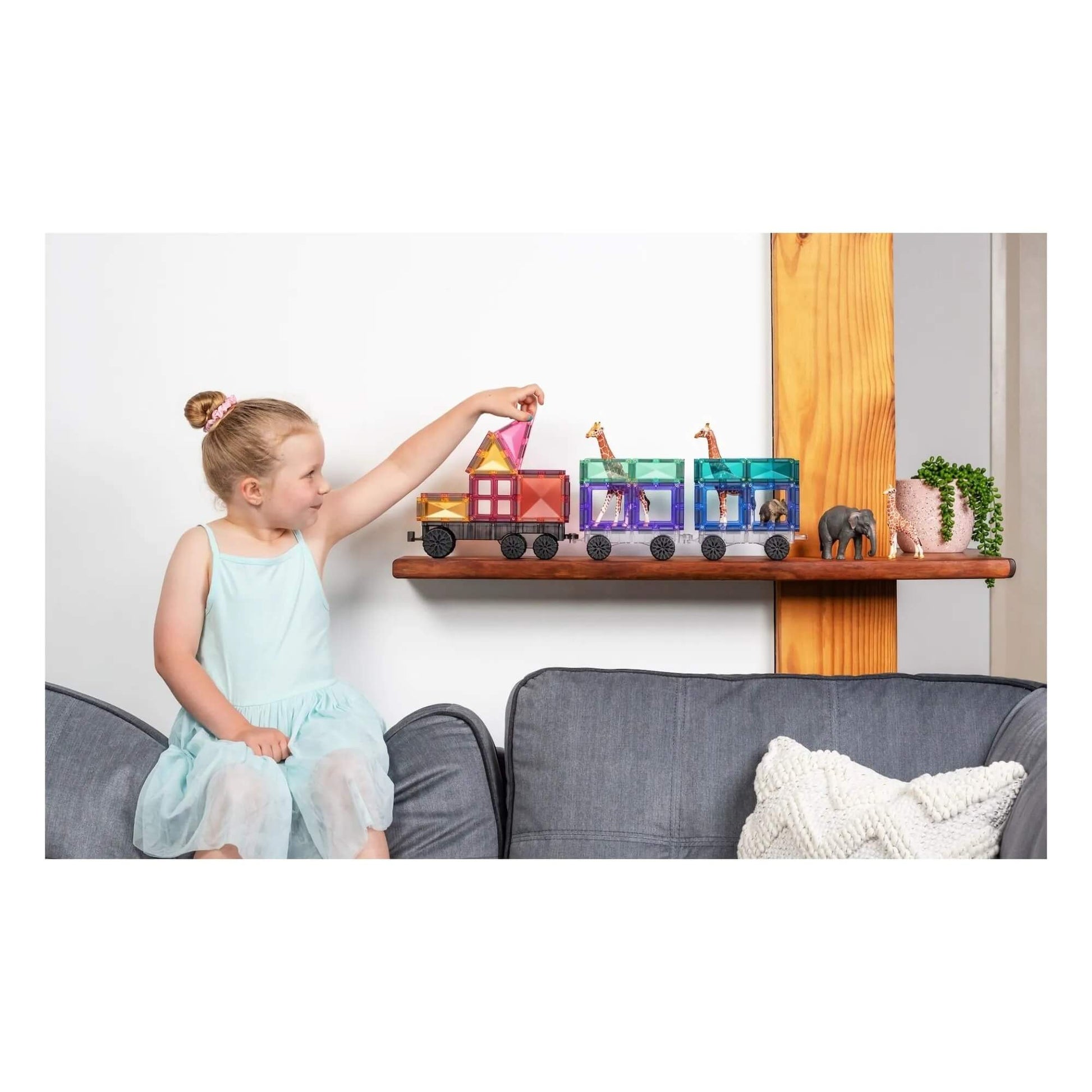 Connetix - Magnetbausteine "Pastel Transport Pack", 50 Teile