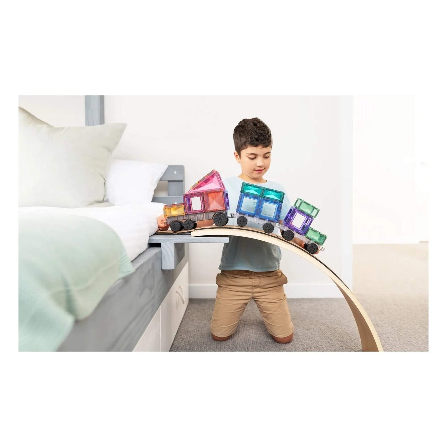 Connetix - Magnetbausteine "Pastel Transport Pack", 50 Teile