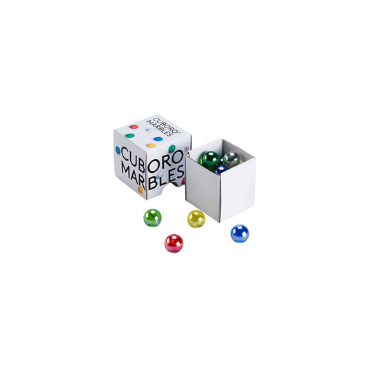 CUBORO Murmeln – 15 originale Glaskugeln für alle Kugelbahnen