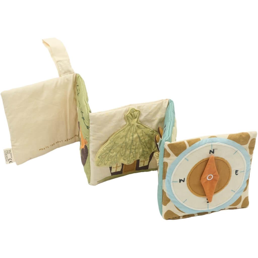 Fabelab - Stoffbuch "Safari" aus Bio-Baumwolle