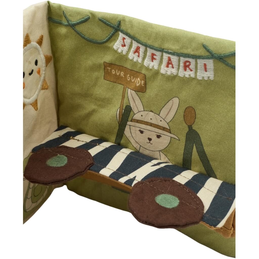 Fabelab - Stoffbuch "Safari" aus Bio-Baumwolle
