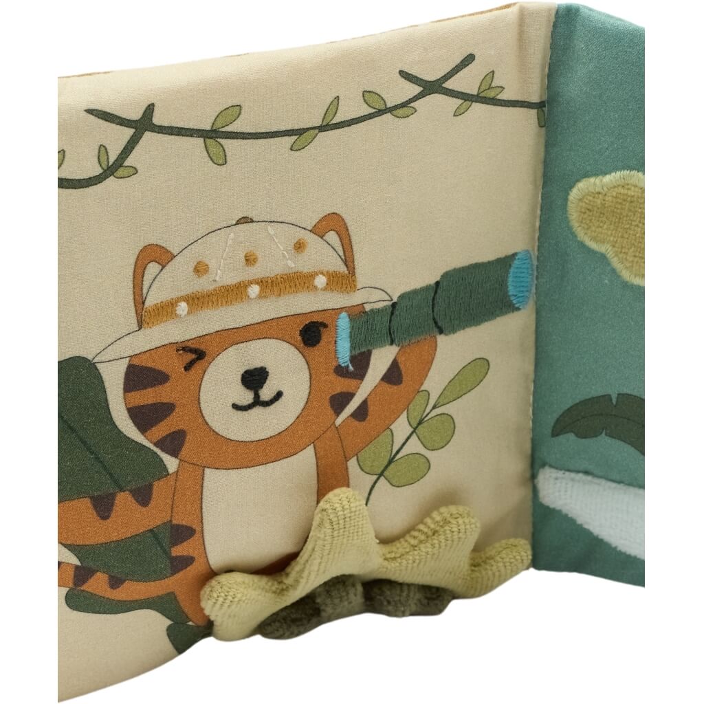 Fabelab - Stoffbuch "Safari" aus Bio-Baumwolle