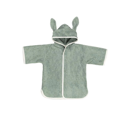 Fabelab - Badeponcho "Bunny Eucalyptus" aus Bio-Baumwolle, Bademantel 