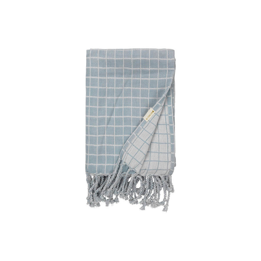 Fabelab - Baby Decke "Cottage Blue"