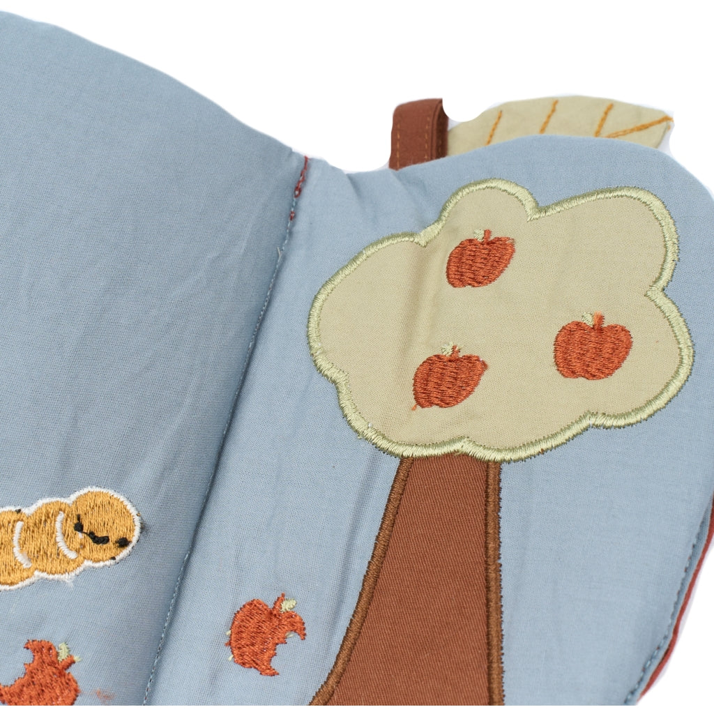 Fabelab - Stoffbuch "Red Apple" aus Bio-Baumwolle mit Raschelpapier