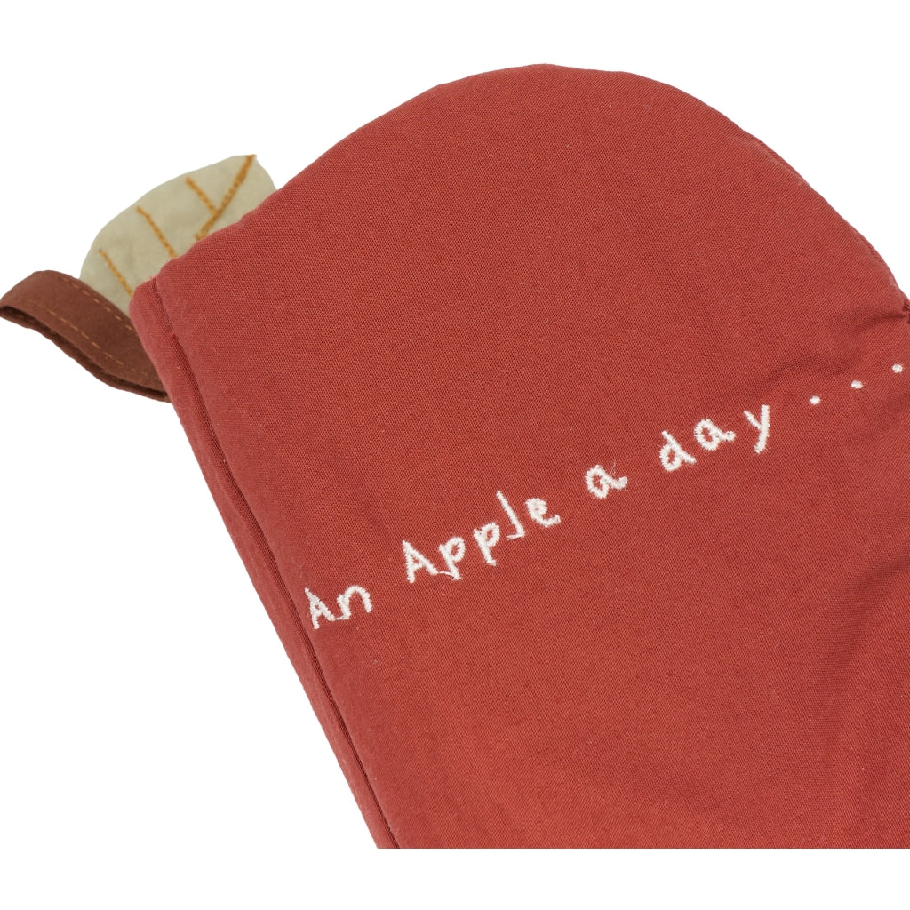 Fabelab - Stoffbuch "Red Apple" aus Bio-Baumwolle mit Raschelpapier