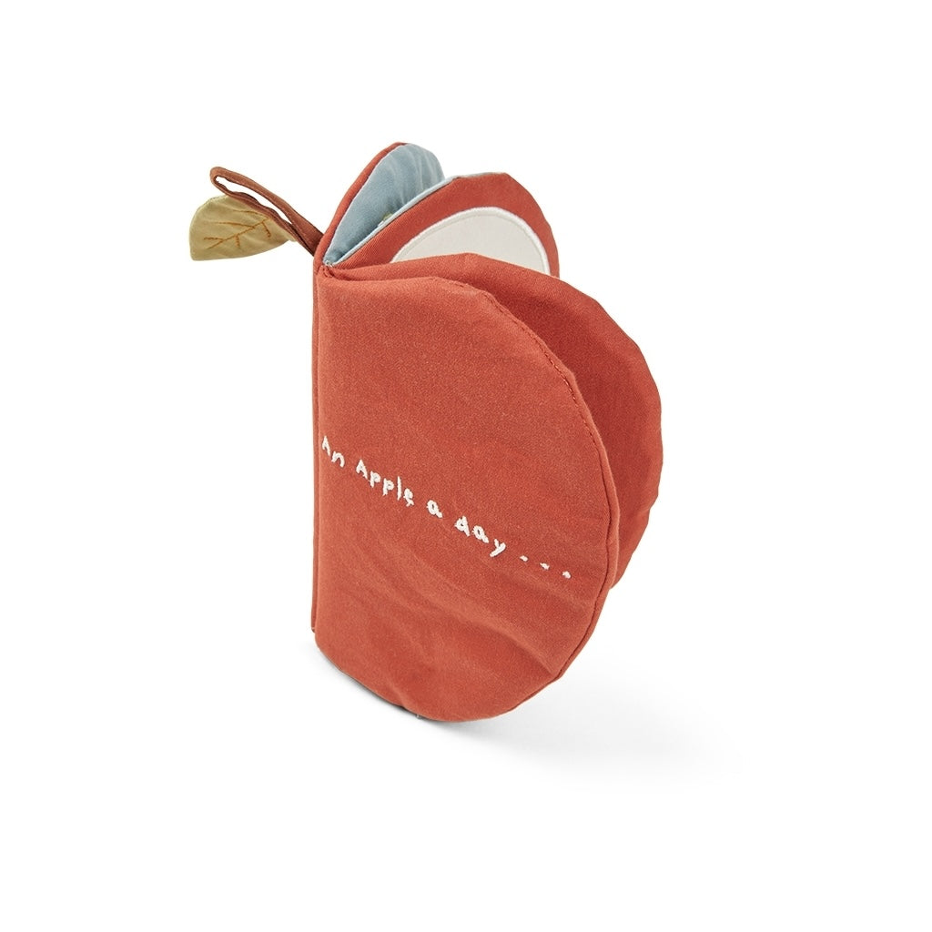 Fabelab - Stoffbuch "Red Apple" aus Bio-Baumwolle mit Raschelpapier