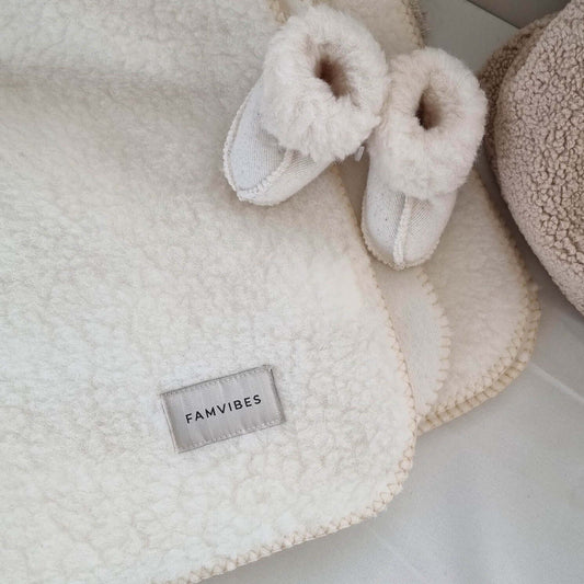 Famvibes Babydecke aus 100% Schurwolle – warm, weich & nachhaltig