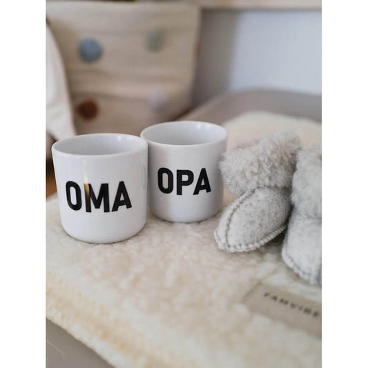Famvibes - Becher aus Porzellan "Oma", Tasse