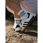Famvibes Socken MINI weiß / grün – Family Socken aus Baumwolle