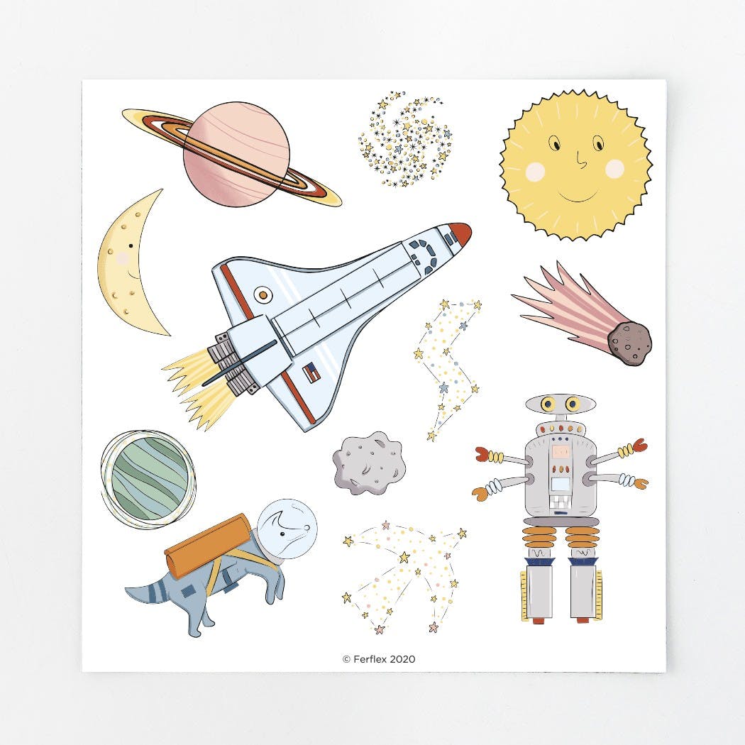Ferflex - Magnetspiel Weltraum