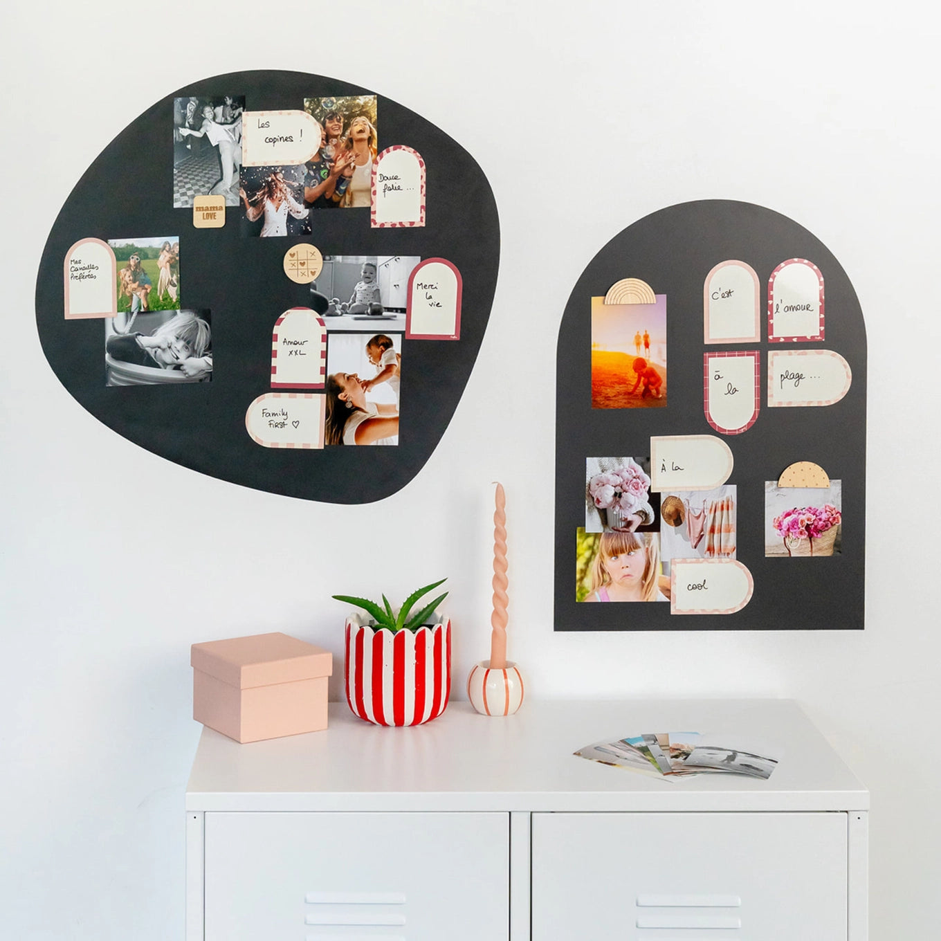 Ferflex – Magnet Notizzettel - abwischbar 12 Stück mit Marker