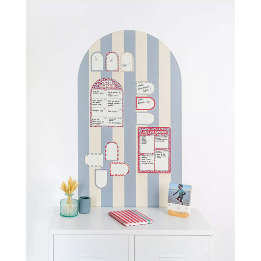 Ferflex - Magnettafel "Blue", 100 x 60 cm, Magnetwand inkl. Magnete