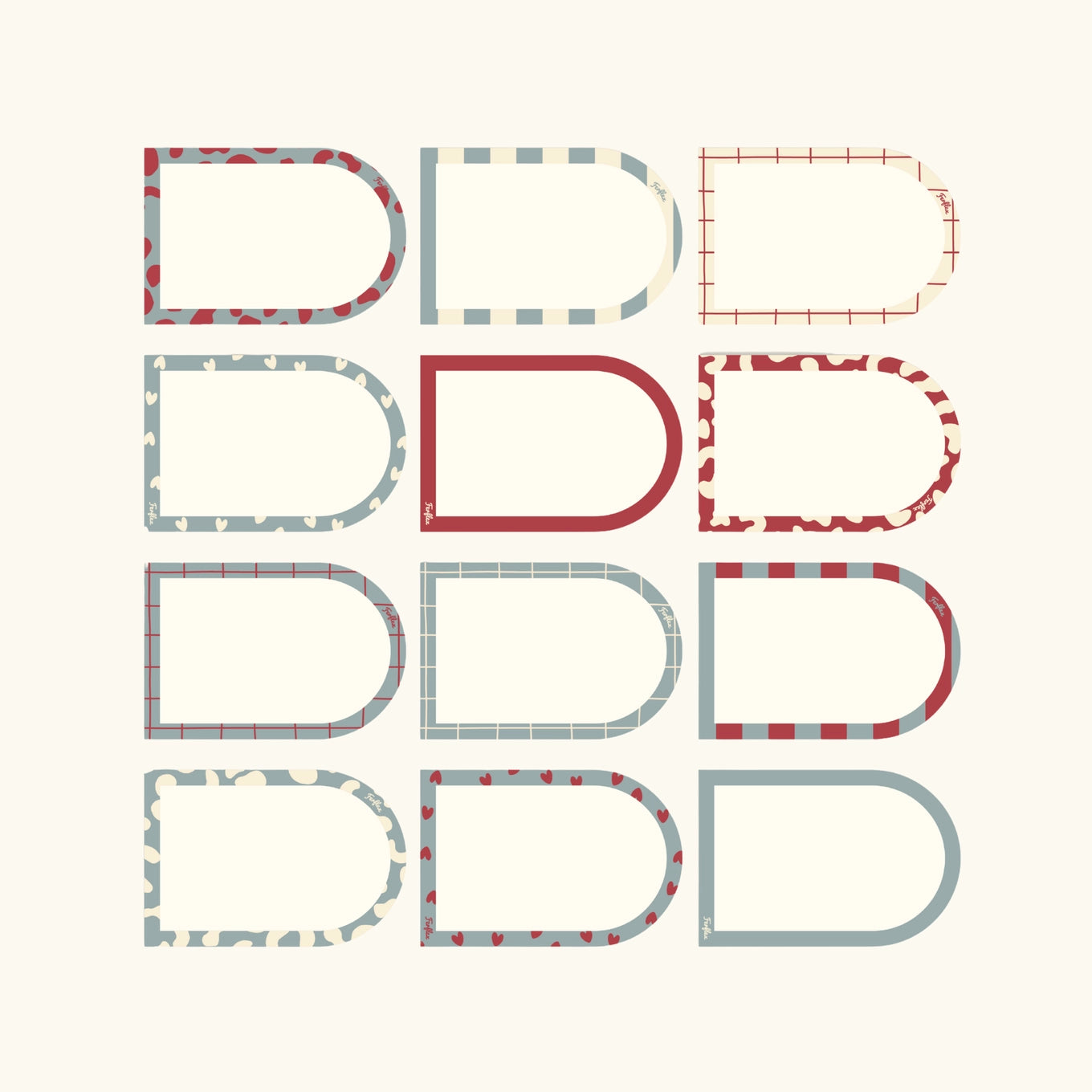 Ferflex – Magnet Notizzettel - abwischbar 12 Stück mit Marker