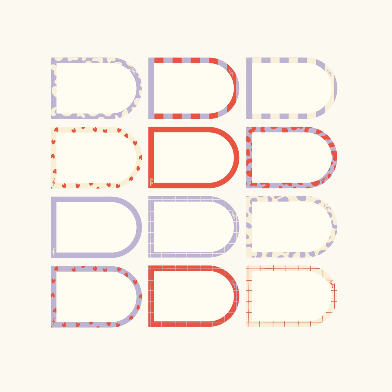 Ferflex – Magnet Notizzettel "Multi", abwischbar 12 Stück mit Marker