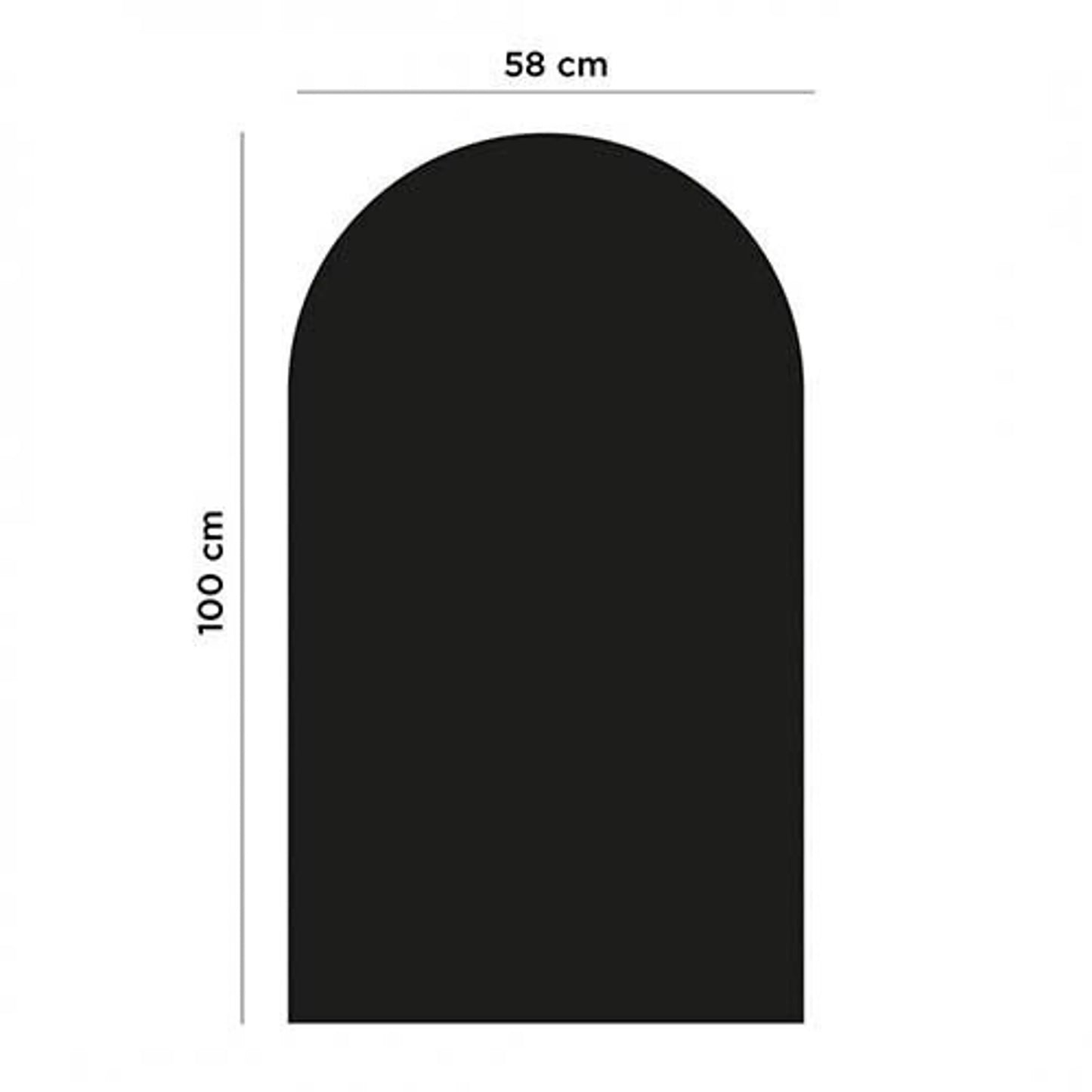 Ferflex - Magnettafel schwarz, 100 x 60 cm, Magnetwand inkl. Magnete
