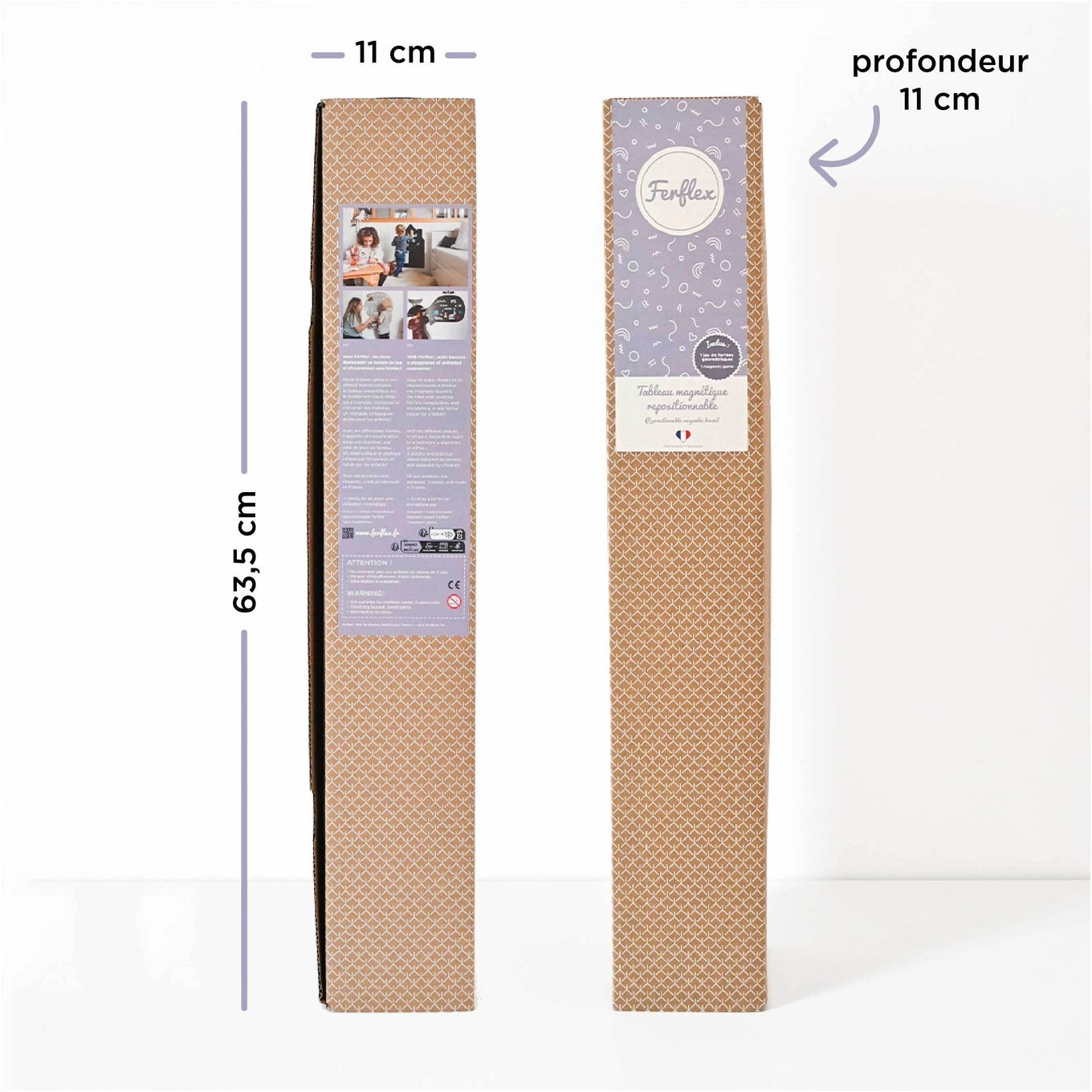 Ferflex - Magnettafel Haus Beige, 90 x 60 cm, Magnetwand inkl. Magnete