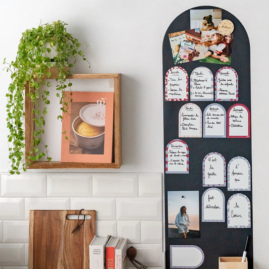 Ferflex – Magnet Notizzettel - abwischbar 12 Stück mit Marker