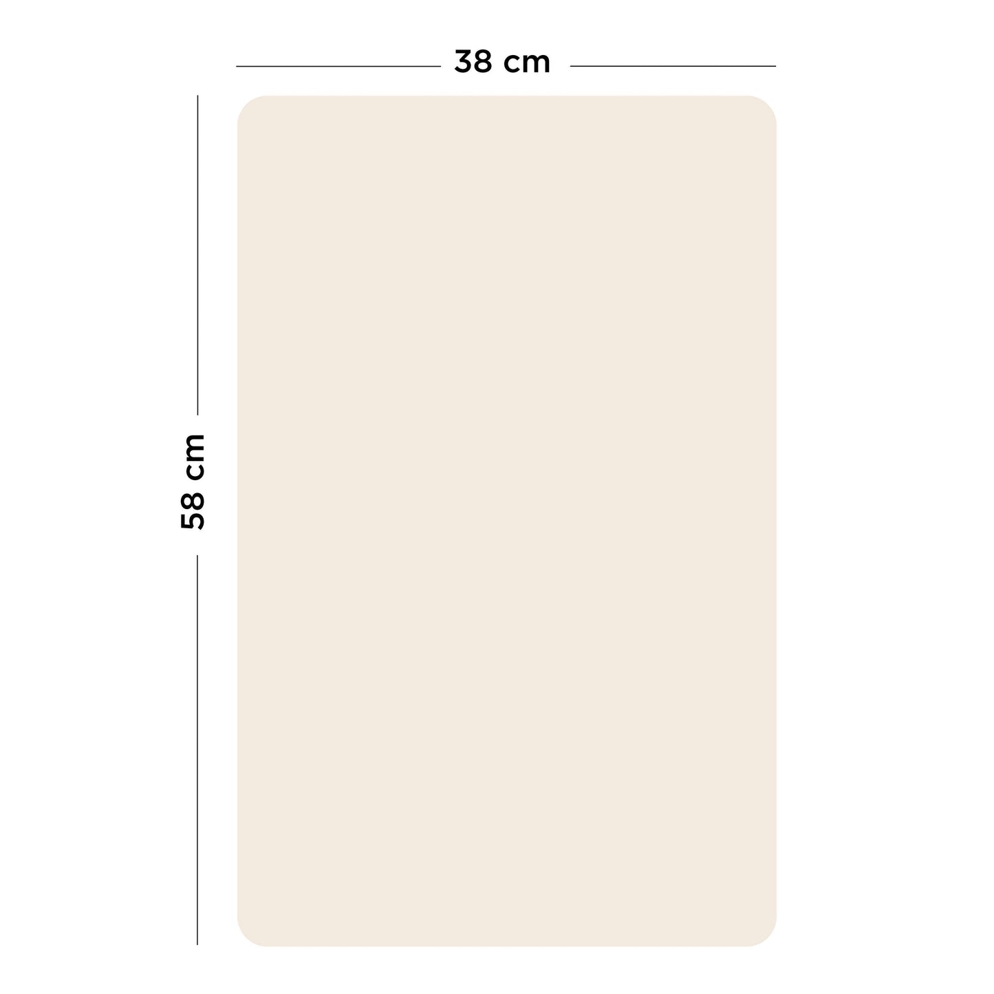Ferflex - Magnettafel Beige, 60 x 40 cm, Magnetwand inkl. Magnete