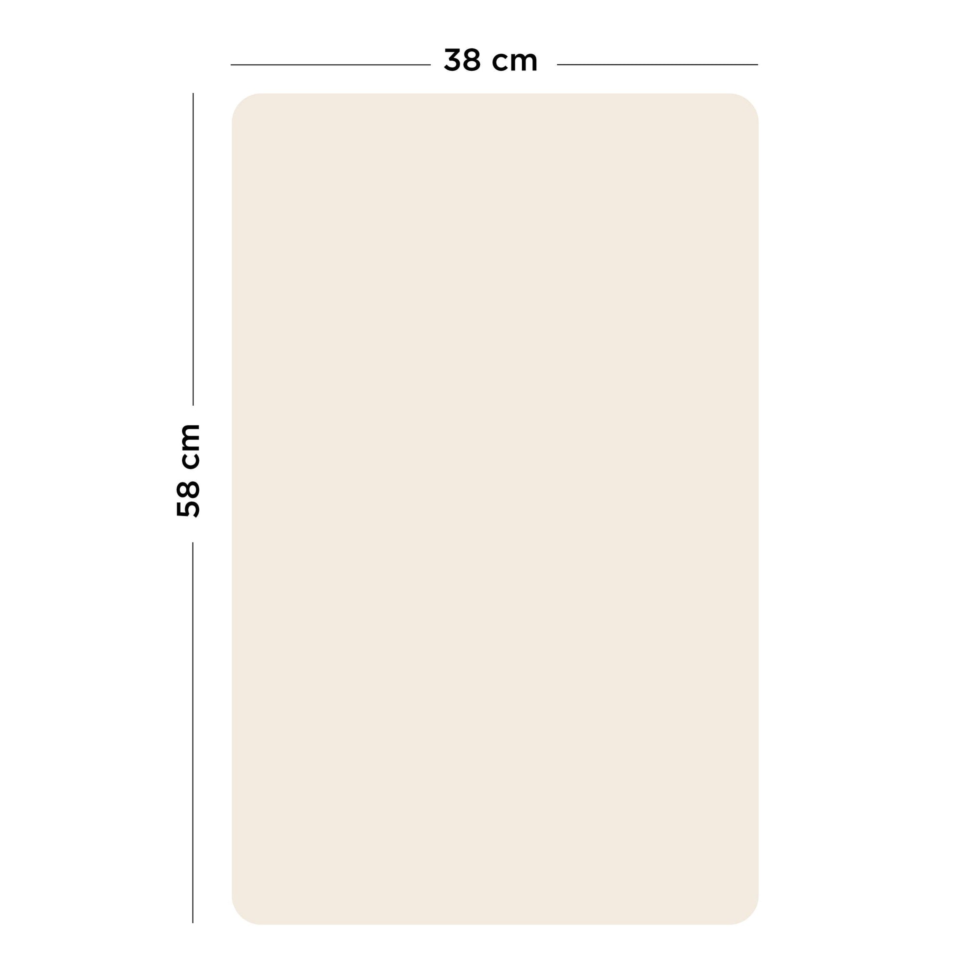 Ferflex - Magnettafel Beige, 60 x 40 cm, Magnetwand inkl. Magnete
