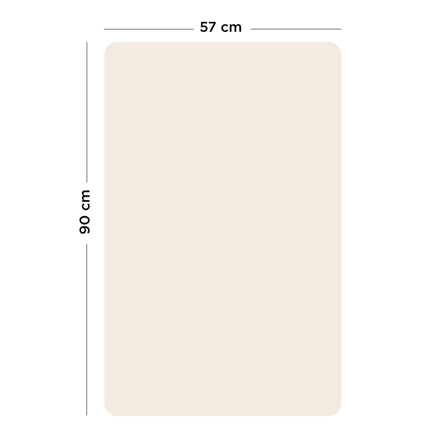Ferflex - Magnettafel Beige, 90 x 60 cm, Magnetwand inkl. Magnete