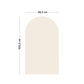 Ferflex - Magnettafel Beige, 100 x 60 cm, Magnetwand inkl. Magnete