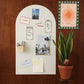 Ferflex - Magnettafel Beige, 100 x 60 cm, Magnetwand inkl. Magnete