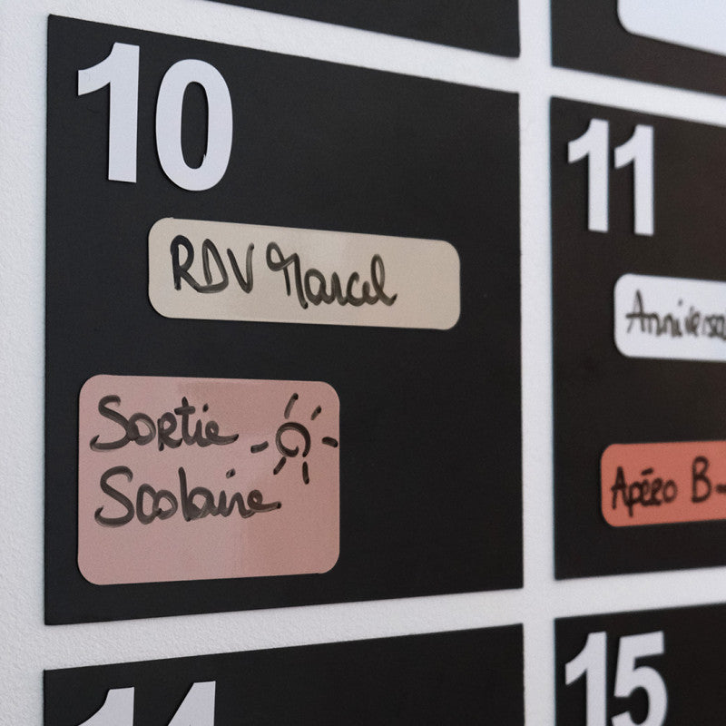 Ferflex – Magnet Notizzettel abwischbar, 38 Stück mit Marker