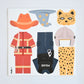Ferflex – Magnetspiel „My Costumes“ Kostüme, 32 Magnete