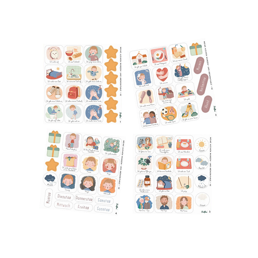 Ferflex – Magnetspiel "Morgen- und Abendroutine für Kinder", Deutsch