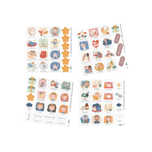 Ferflex – Magnetspiel "Morgen- und Abendroutine für Kinder", Deutsch