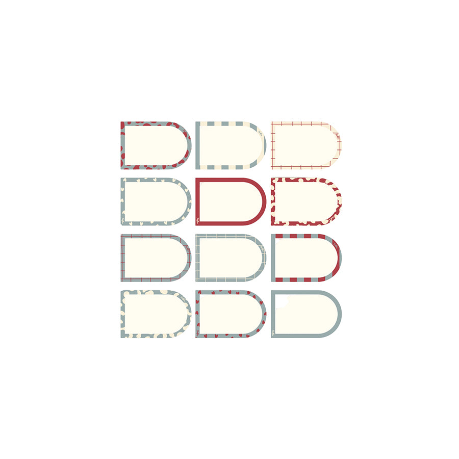 Ferflex – Magnet Notizzettel - abwischbar 12 Stück mit Marker